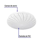 Luminario LED plafón decorativo 8W 3000K, espiral, BASIC 2