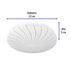 Luminario LED plafón decorativo 8W 3000K, espiral, BASIC 3
