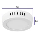 Luminario LED plafón 6W 3000K, redondo, blanco, VOLTECK 3