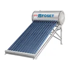 Calentador solar de agua, 12 tubos, 150L, 4 personas, FOSET 1