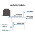 Calentador solar de agua, 12 tubos, 150L, 4 personas, FOSET 4