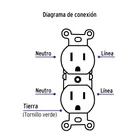 Contacto dúplex, 2 polos 3 hilos, Standard, granel, marfil 4