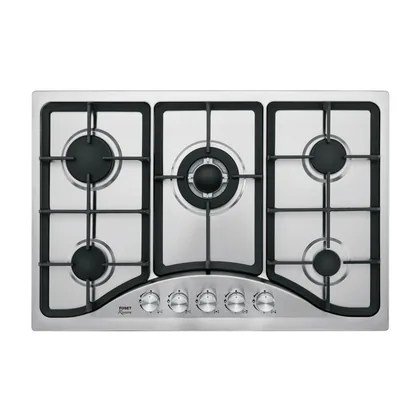 Parrilla gas empotrable 75cm, 5 quem, acero inox, RIVIERA