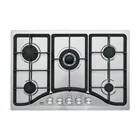 Parrilla gas empotrable 75cm, 5 quem, acero inox, RIVIERA 1