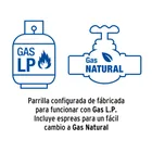 Parrilla gas empotrable 75cm, 5 quem, acero inox, RIVIERA 4