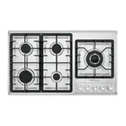 Parrilla gas empotrable 90cm, 5 quem, lateral, inox, RIVIERA 1