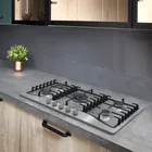 Parrilla gas empotrable 90cm, 5 quem, acero inox, RIVIERA 5