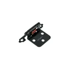 Bolsa 2 bisagras parche de 7 cm, negro mate, HERMEX 1