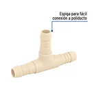 Tee inserción 3/4' de polipropileno, FOSET 2