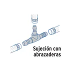 Tee inserción 1' de polipropileno, FOSET 3