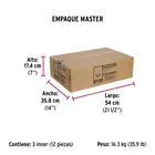 Rodaja hule 4', placa fija con balero, carga 100 kg, FIERO 5