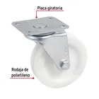 Rodaja de polietileno 3' placa giratoria, con buje, FIERO 2
