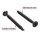100 pijas #6 x 1-5/8'cabeza plana phillips multiusos 2