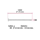 Bolsa con 150 pijas para lámina, #8 x 3', FIERO 3