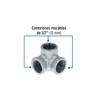 Codo rincón acero galvanizado de 1/2', FOSET 2