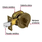 Cerrojo llave-mariposa,latón antiguo,llave tradicional,BASIC 5