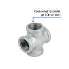 Cruz de acero galvanizado 3/4', FOSET 2