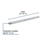 Niple de acero galvanizado 1/2 x 15', FOSET 2