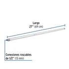 Niple de acero galvanizado 1/2 x 27', FOSET 2