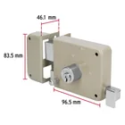 Cerradura sobreponer izq instala-fácil, caja, HERMEX BASIC 6
