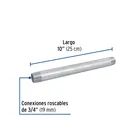Niple de acero galvanizado 3/4 x 10', FOSET 2