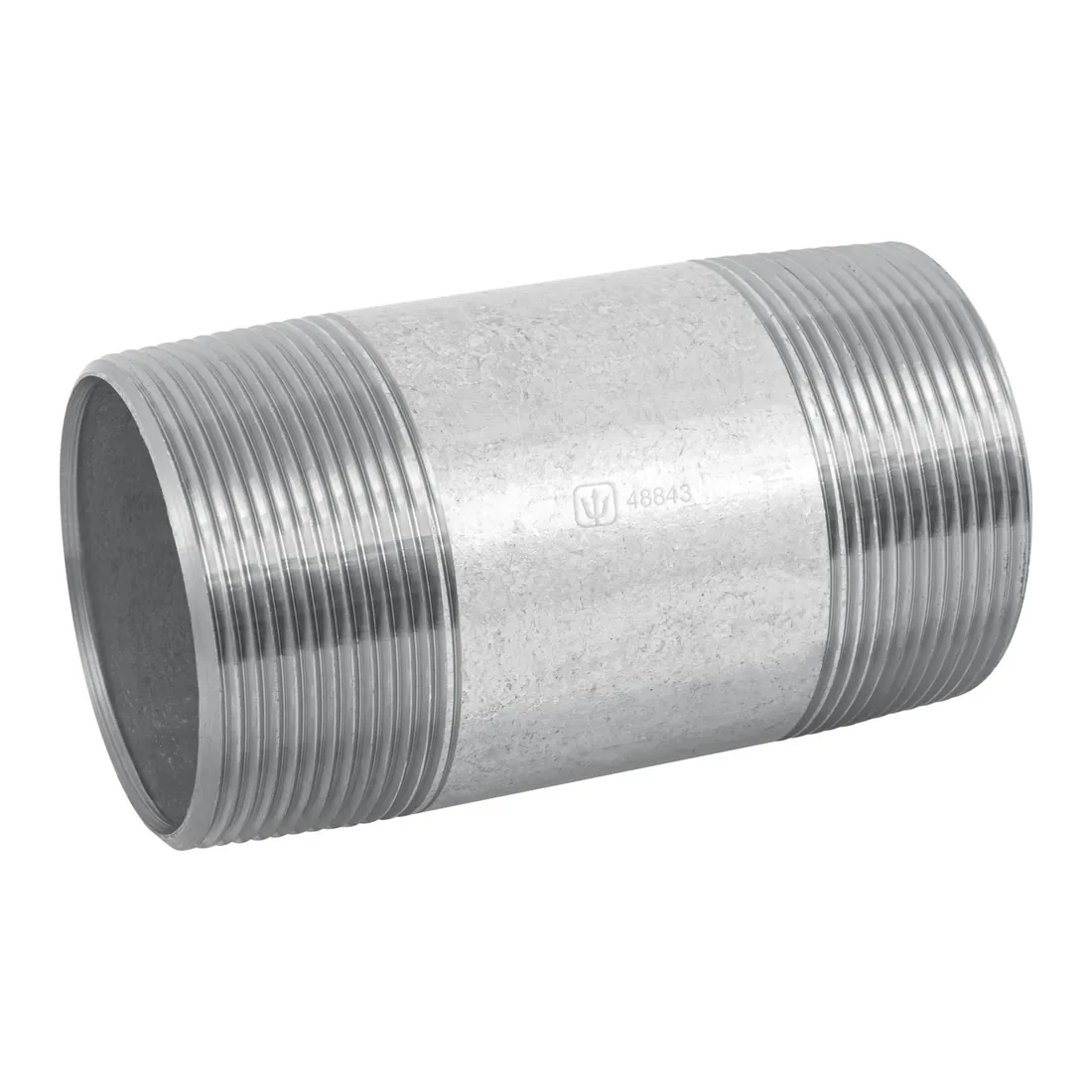 Niple de acero galvanizado, 2 x 4', FOSET