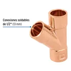 Yee sencilla de cobre 1/2', FOSET 2