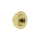 Jaladera de embutir circular No. 3, latón brillante, HERMEX 1