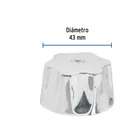Maneral hexagonal metálico para lavabo y fregadero, BASIC 3