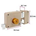 Cerradura sobreponer derecha clásica, llave tetra, caja 5