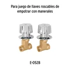 Juego 2 cartuchos cerámicos para llaves de empotrar, FOSET 5
