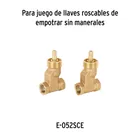 Juego 2 cartuchos cerámicos para llaves de empotrar, FOSET 6