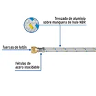 Manguera para gas, aluminio, 3/8' flare, 400 cm, FOSET 2