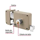 Cerradura sobreponer izq clásica, llave tradicional, caja 5