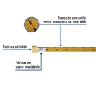 Manguera para gas, vinilo, 3/8' flare, 500 cm, FOSET 2