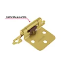 Bolsa 2 bisagras parche de 7 cm, latonado, HERMEX 2