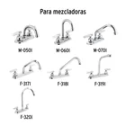 Juego de manerales cono p/lavabo-fregadero, cromo, BASIC 4