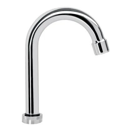 Cuello tipo bar para mezcladora de lavabo, cromo, BASIC