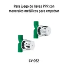 Juego 2 cartuchos cerámicos para llaves de empotrar PPR 3
