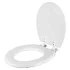 Asiento redondo acojinado para WC, cerrado, blanco, AQUA 2