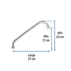 Cuello largo para mezcladora de fregadero, cromo, BASIC 3
