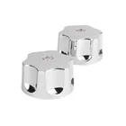 Juego de manerales hex de ABS p/lav-fregadero, cromo, BASIC 1