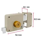 Cerradura sobreponer der instala-fácil, llave tetra, caja 5