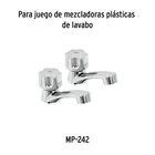 Bolsa con 2 cartuchos cerámicos para mezcladoras plásticas 5