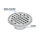 Resumidero de zinc, redondo, modelo 'A', 3-1/2', BASIC 2