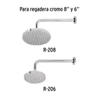 Brazo y chapetón para regadera, 30 cm, cromo, ELEMENT 2