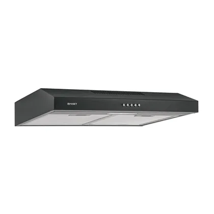 Campana extractora 60 cm, empotrable, negra, FOSET