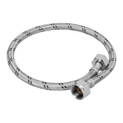 Manguera p/WC, acero inox, 1/2'x7/8', 60 cm
