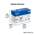 Regadera cromo 4' plato redondo, con brazo, FOSET ELEMENT 7