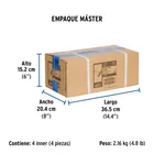 Regadera cromo 4' plato redondo, con brazo, FOSET ELEMENT 9